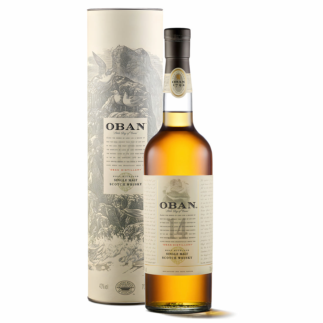 Oban 14 Year Old Single Malt Scotch Whisky 700mL